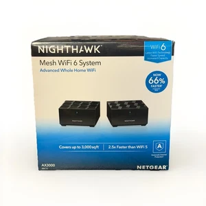 NEW & SEALED NETGEAR Whole Home Nighthawk Mesh Wifi 6 System Router AX3000 MK72 - Picture 1 of 5