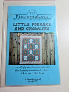 Edredón Patrón Piecemakers Little Porkers & Growlers Bebé Edredón 30"x37.5" SIN CORTAR - Imagen 1 de 2