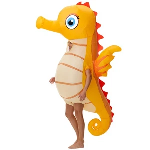Inflatable Seahorse Costume for Adult Halloween Blow Up Costume Funny Inflata... - Picture 1 of 6