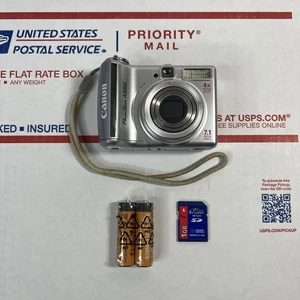 Canon PowerShot A550 7.1MP Digitalkamera mit SD-Karte - VERSAND AM SELBEN TAG - GARANTIE - Bild 1 von 8