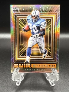 2024 Topps Midnight Barry Sanders Star Studded Summer Solstice /50 - Picture 1 of 4