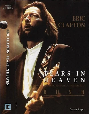 Eric Clapton Tears In Heaven CASSETTE SINGLE 2 TRACK  Soft Rock Pop Rock - Image 1 of 4