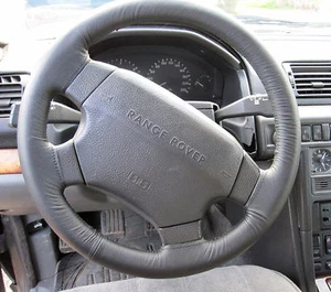 RANGE ROVER  rivestimento VOLANTE in vera pelle e cucitura grigia antracite - Afbeelding 1 van 1