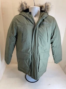 Eddie Bauer Kids Size M Medium 8/10 Olive Green Color Fur Line Hood - Picture 1 of 13