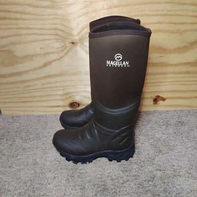 Magellan Outdoors Men’s Rubber Waterproof Hunting Boots - Brown - Size 7 D - Image 1 of 4