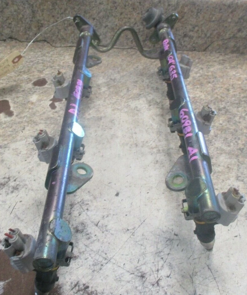 04-07 2004-2007 INFINITI G35 M35 FX35 FX45 FUEL INJECTION RAIL WITH 6 INJECTORS - Image 1 of 4