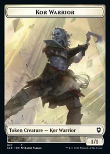 Kor Warrior // Shapeshifter - Double Sided Token Battle for Baldur's Gate - MTG - Picture 1 of 2