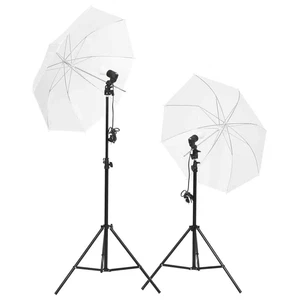 Studio fotograficzne Zestaw Lampa fotograficzna Lampa studyjna Lampa studyjna Statyw Ekran studyjny vidaXL - Zdjęcie 1 z 6