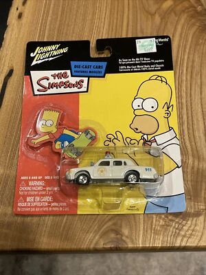 Johnny Lightning The Simpsons Chief Wiggum's Police Cruiser Vehicle #38001 - Image 1 of 2