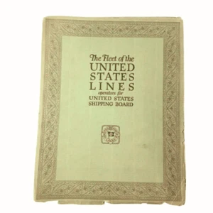 The Fleet of the United States Lines, Advert. Cruise Liners of the Early 1900's - Picture 1 of 7