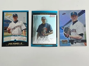 Bowman's Best Jake Peavy #178 Rookie Refractor 2001/2999 + Bowman RC 2001 - Imagen 1 de 2