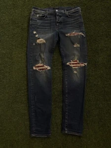 Talla 40- Jeans Amiri 100% Auténticos MX1 Parche Azul Rojo Envío Rápido - Imagen 1 de 22