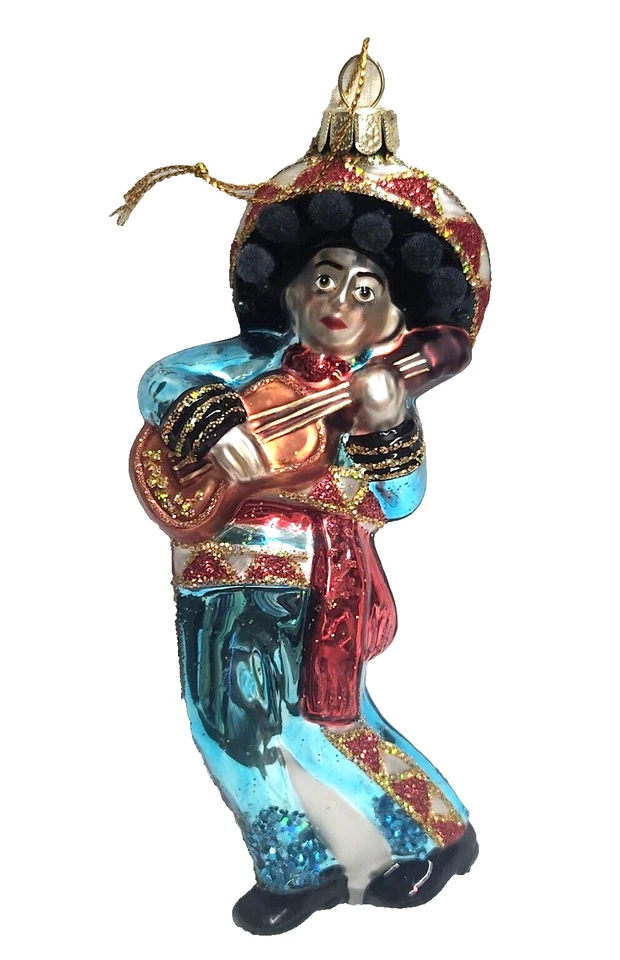 Mariachi Músico Español ~ 5" Kurt Adler Gemas Nobles Adorno NAVIDAD ~ K425 NB1485 Foto 1 de 1