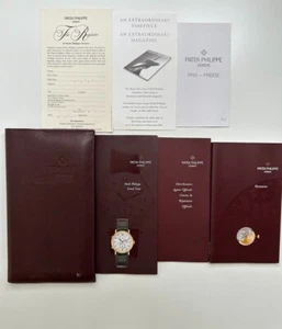 Authentic Patek Philippe Travel Time Cover Manual Instruction Booklet Set - Picture 1 of 3