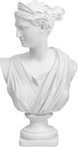 12.5In Greek Statue of Diana, Classic Roman Bust Greek Mythology Sculpture for H - Picture 1 of 8