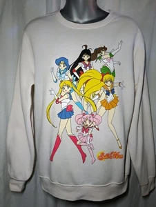 Sudadera Sailor Moon Naoko Takeuchi Niñas Blanca Talla Med Multicolor - Imagen 1 de 7