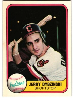 1981 Fleer #399 Jerry Dybzinski Cleveland Indians Rookie - Image 1 of 2