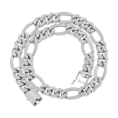 Brazalete de cadena de eslabones cubanos helados de 15 mm para hombre collar chapado en oro de acero inoxidable Foto 1 de 4