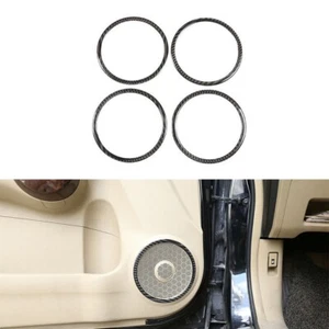 4Pcs Carbon Fiber Interior Door Speaker Trim Sticker For Honda CR-V CRV 2007-11 - Imagen 1 de 10
