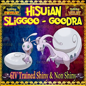 Sliggoo Goodra Hisuian Alpha ๐Shiny๐ Non Shiny Pokemon Scarlet and Violet Home - Picture 1 of 14