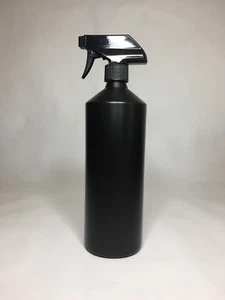 1000ml (1 Litre) Black HDPE Plastic Spray Bottle And Black Trigger Spray Pump - Picture 1 of 1