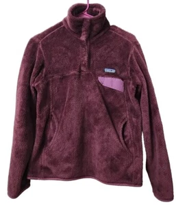 Patagonia Women's Re-Tool Snap Fleece Pullover Sweater Size Small Plum Purple - Picture 1 of 11