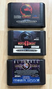 Mortal Kombat 1, 2 & Mortal Kombat 3 Ultimate, Sega Mega Drive Game Carts - Pal - Bild 1 von 3