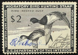 U.S. Used Stamp Scott #RW21 $2 Federal Duck Hunting. Fine. Choice! - Picture 1 of 2