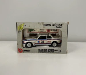 Burago 1/24 BMW 3.0 CSI Turbo Ultra Rare Vintage - Picture 1 of 7