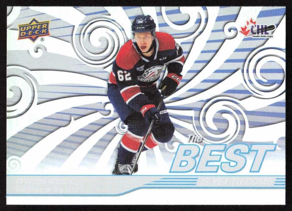 2023-24 Upper Deck CHL Best is Yet to Come #BYC-23 Owen Beck Saginaw Spirit - Image 1 of 2