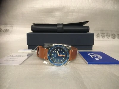 Nuevo Reloj Squale 1521 50 Atmos AZUL 026/BLU Pulido Cuero Tostado Garantía Foto 1 de 3