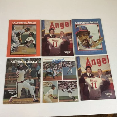 Vintage California Angels Los Angeles Dodgers Programs Tony Olivia Autograph - Image 1 of 4