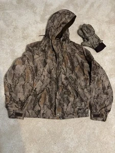 Gamehide Insulated Jacket Size Medium Natural Gear Camo With Mitten/Gloves - Picture 1 of 6