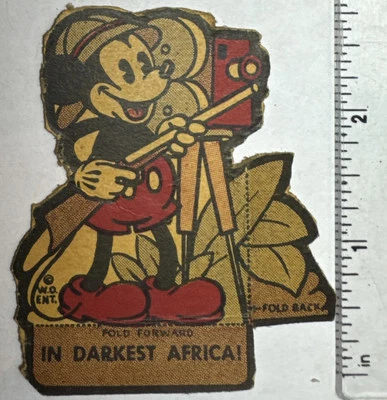 Recorte de Mickey Mouse Premium Post Toasties de colección de los años 30 “En el África más oscura” Foto 1 de 2