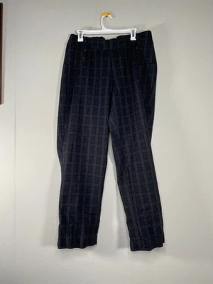 Pantalones de vestir Ashley Stewart para mujer 18/20 tiro alto gris a cuadros oficina de negocios Foto 1 de 4