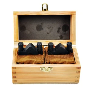 Two V-block Grounding Pairs With Clamp Set Precision Matching Precision 90° - Picture 1 of 11