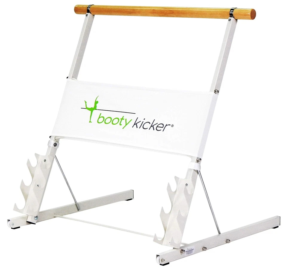 Booty Kicker Home Fitness Exercise Barre Folds Flat Portable Storable Strong