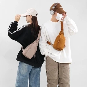 Waterproof Men's Chest Bag Casual Crossbody Fanny Pack Unisex - Picture 1 of 19