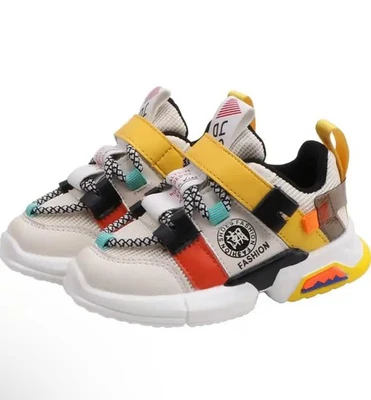 GEJD Fashion Toddler Size 8.5-9, Boys Girls Sneakers Shoes Black Soft - Image 1 of 3