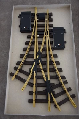 LGB 12360 Aiguillage électrique triple R1, 30°, 375mm Neuf - Imagen 1 de 4