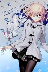 Carta Bromuro Metallizzato Fate/Grand Order Mash Kyrielite Promo Lawson 100x148mm - Foto 1 di 2