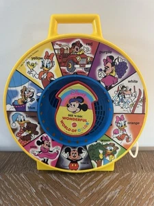 Vintage Mattel Disney See N Say Wonderful World Of Color Zugspielzeug 1988 - funktioniert! - Bild 1 von 15