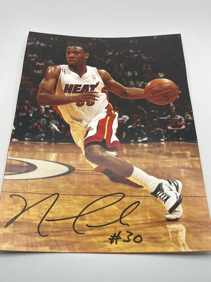 Фотография чемпиона Miami Heat Норриса Коула с автографом  - Изображение 1 из 1