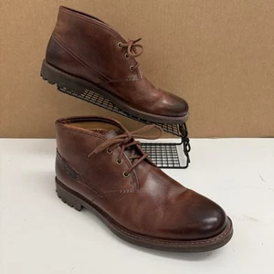 Clarks Montacute Duke Brown Leather Chukka Boots Men's Size UK 8.5 - Picture 1 of 15