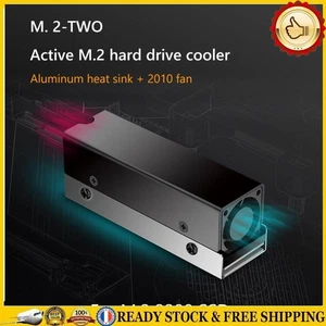 M.2 SSD Cooling Radiator with Fan Aluminum Ssd M2 Radiator for PC Accessories -N - Afbeelding 1 van 7