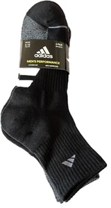 4 PAIRS Adidas Men's Performance High Quarter Socks AEROREADY COMPRESSION 6/12 - Picture 1 of 17