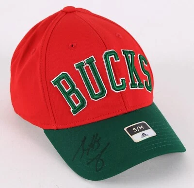 2009-13 Brandon Jennings Milwaukee Bucks Signed 1971 NBA Champs Cap (JSA) - Image 1 of 4