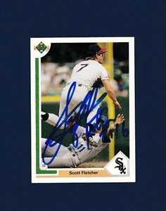 Scott Fletcher signed Chicago White Sox 1991 Upper Deck baseball card - Picture 1 of 1