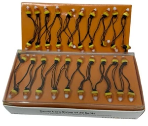 2 PACKS Dept 56 Candy Corn String Lights (20x2=40 Total) Halloween #53013 2001 - Picture 1 of 8