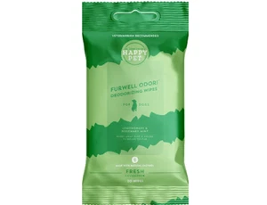 Happy Pet Furwell Odor! Deodorizing Wipes for Dogs | Lemongrass & Rosemary Mint - Picture 1 of 3